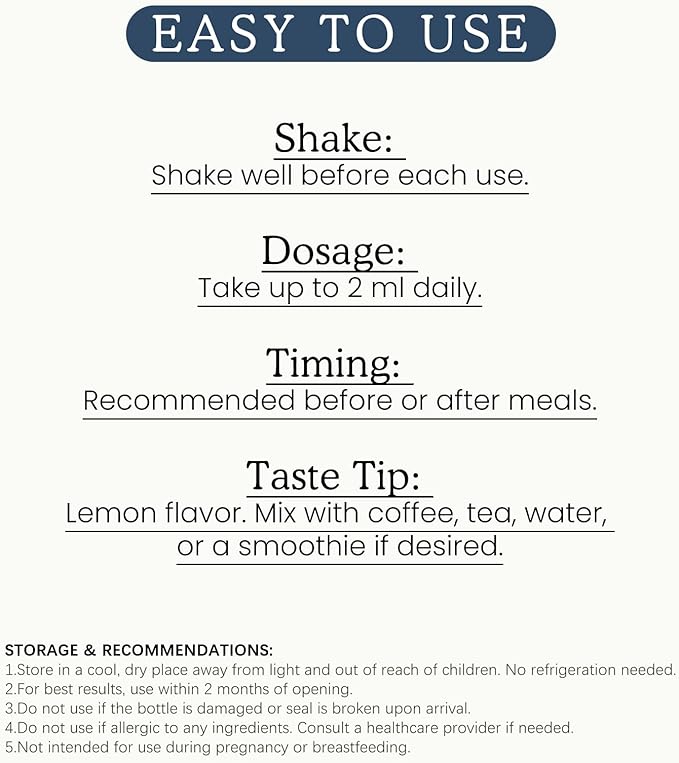 10 in 1 Calcium Magnesium Zinc Supplement, Magnesium Glycinate Complex Liquid - Image 6