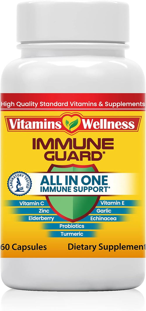 -10 in 1- Made in USA Immune Support Supplement–Elderberry Immune Guard and by VitaminsWellness