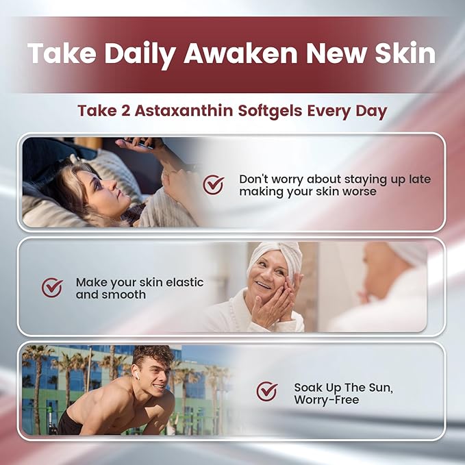 10 in 1 Astaxanthin Supplements 12mg, 16 Month Supply, Astaxantina Antioxidant - Image 7